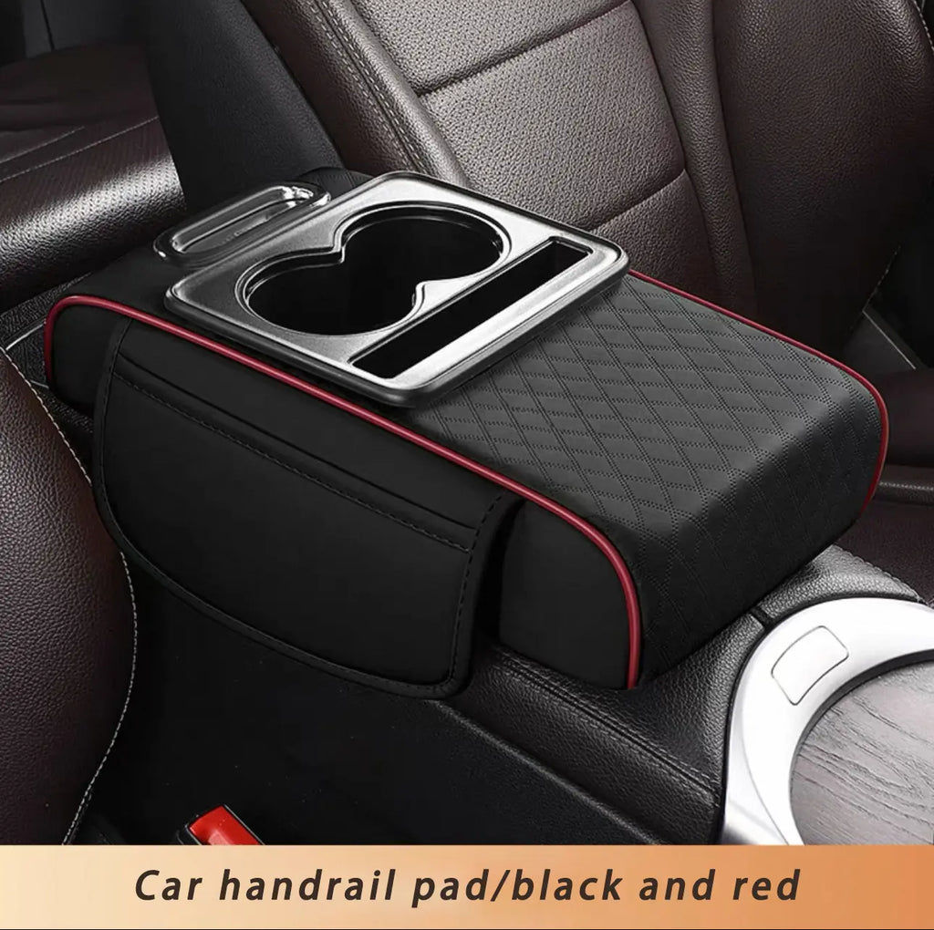 Autoverve Elite-Car Center Console Armrest Pad, Multifunctional 4 in 1 Pad for Car Armrest Box, Car Storage Bag, Car Console Organizer, Car Interior Accessories, Car Organization Supplies