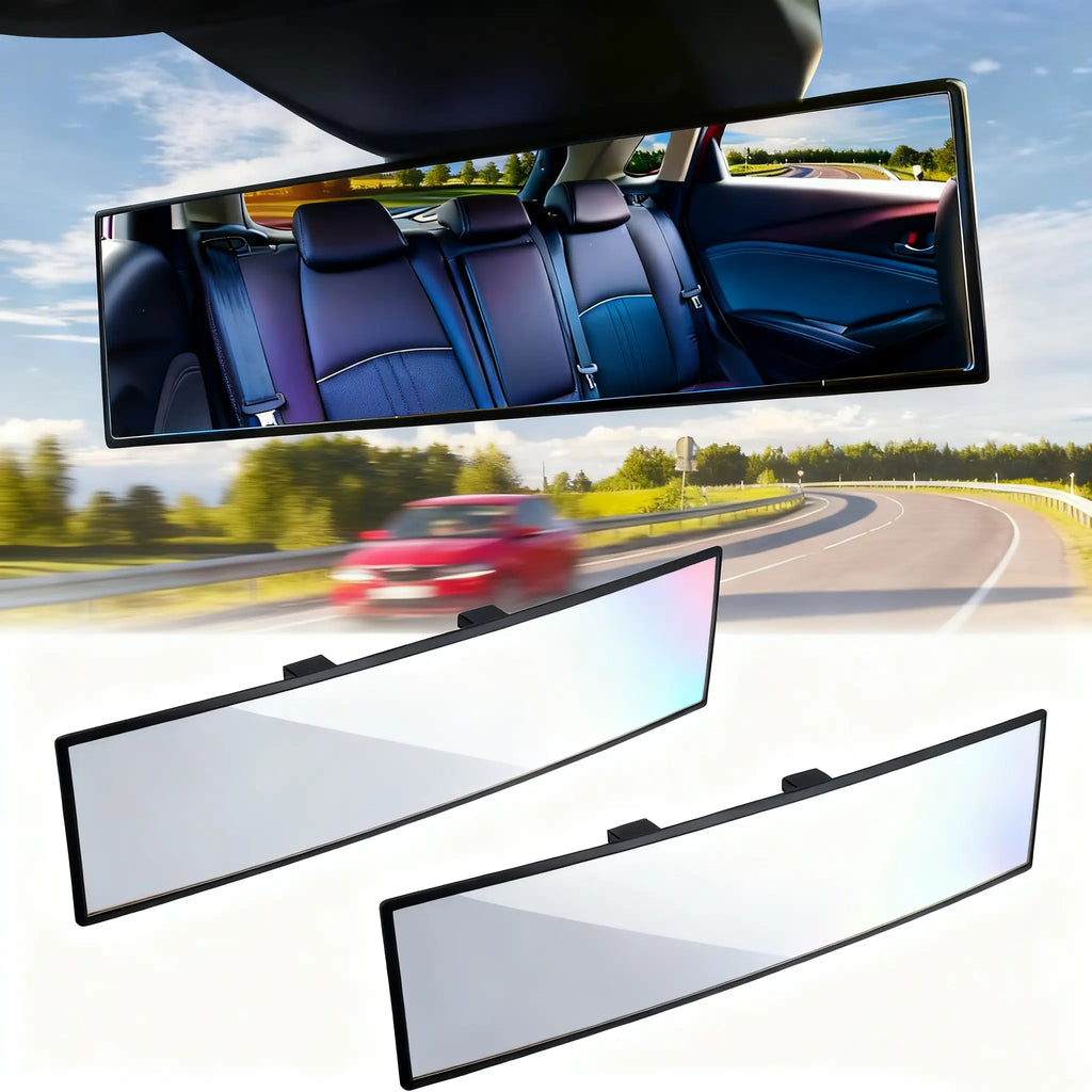 Car Rear View Mirrors 11.8 Inch Wide-Angle Clip-On Design | Reduces Blind Spots for Cars, Suvs & Trucks | Clear Vision & Enhanced Awareness