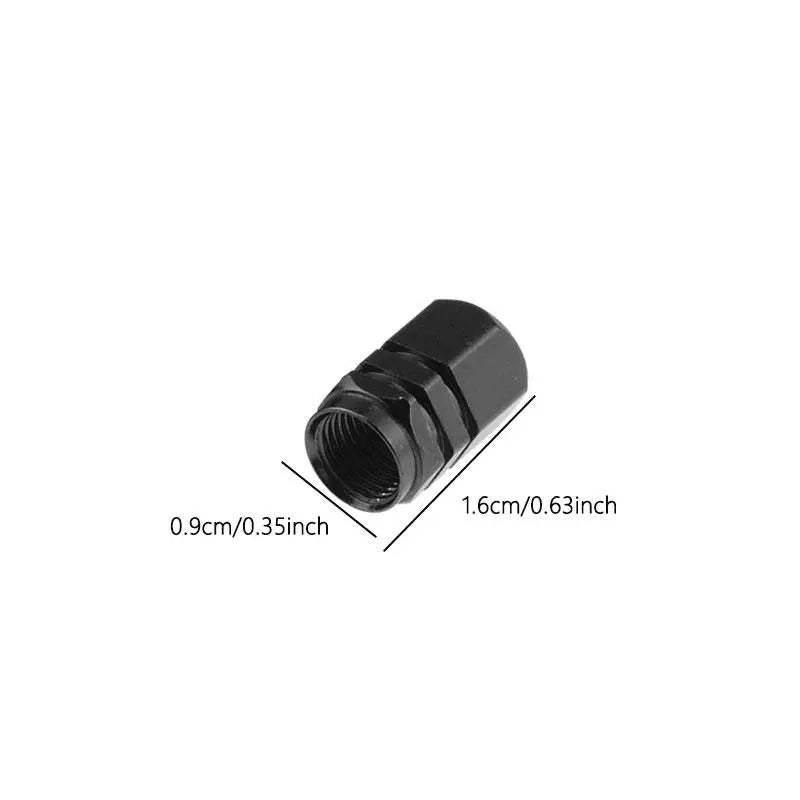 Car Tire Valve Caps, 4 Counts Universal Aluminum Alloy Tires Valves, Portable Dust Proof Tire Valves Suitable for Cars, Bicycles & Motorcycles, Tire Pressure Caps