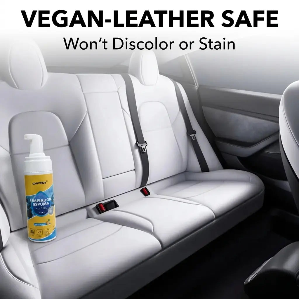 QIFOR 4-In-1 Multi-Enzyme Foam Spray Cleaner - Heavy Duty Deep Cleaning House & Car Detailing Products, Stain Removal for Car Interior & Sofa,Summervibes Outdoorfun Car Detailer