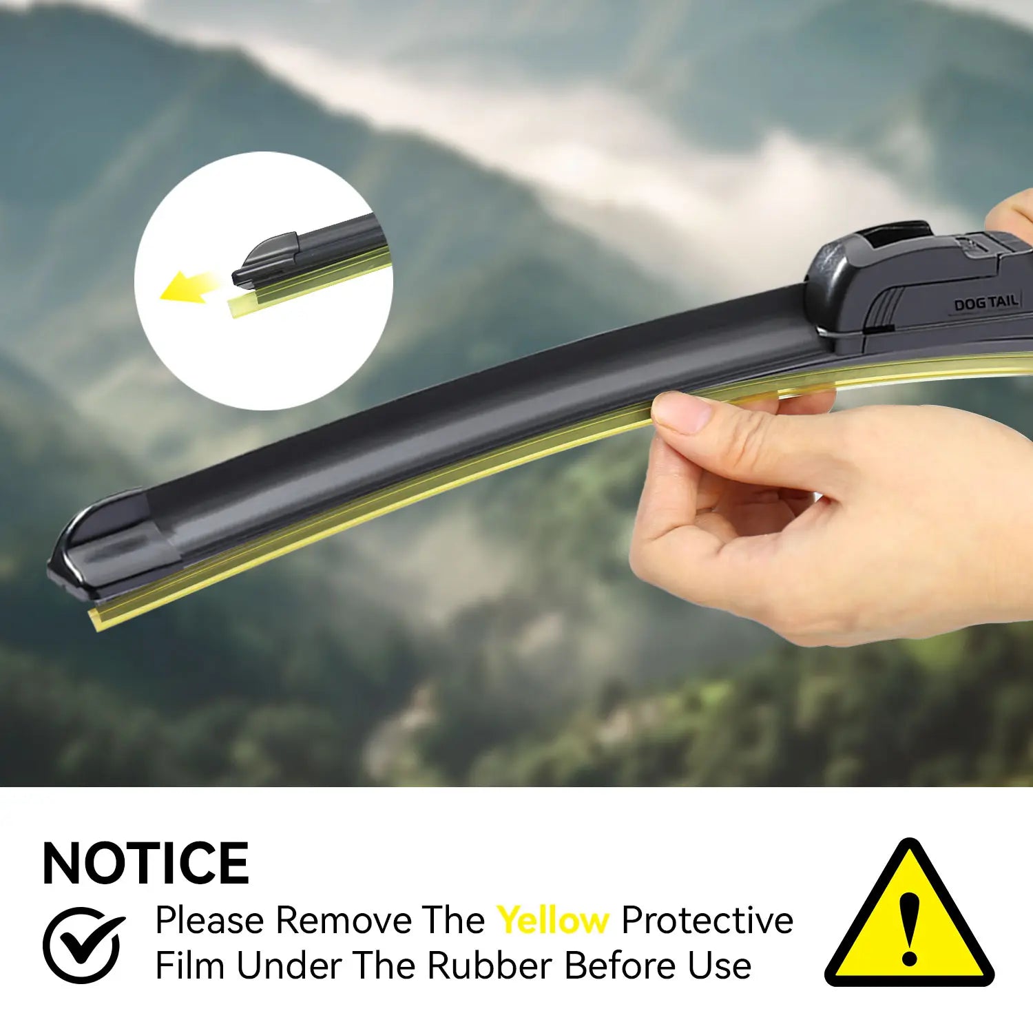 OEM Quality DOG TAIL Wiper Blade for Toyota Honda Nissan Hyundai– Premium U-Hook Compatible, Durable & Easy Installation, Fits Multiple Toyota Models up Car Fathersdaygift