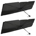 Foldable Windshield Sun Shade Umbrella, 55" X31" Reflective Car Window Cover for Front Window Heat Insulation Protection, for Auto Sedan, Windshield