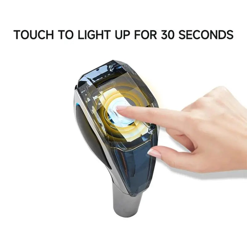 Crystal Automatic Gear Shift Knob with Rechargeable LED Light, Universal Car Interior Accessory for Toyota, Lexus, Mazda, Mitsubishi, Volkswagen and Kia, Car Accessories, Automotive