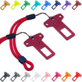 Satisfying Click Seatbelt Buckle Keychain with Adjustable 6-Inch Lanyard | Novelty Fidget Keyring Bag Charm | Durable PETG Plastic | Cute Multi-Color Car Accessories Gift for Men Women Dog Owners | 2-Pack or 4-Pack Options Stocking Stuffer