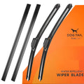 DOG TAIL 2-In-1 Water Repellent Silicone Wiper Blades(Pack of 2) ,Durable Refill Kit with Multiple Adapters, Automotive Replacement Front Windshield Wiper Blades Set for My Car with Water Repellency Formula Dropclear Fathersdaygift