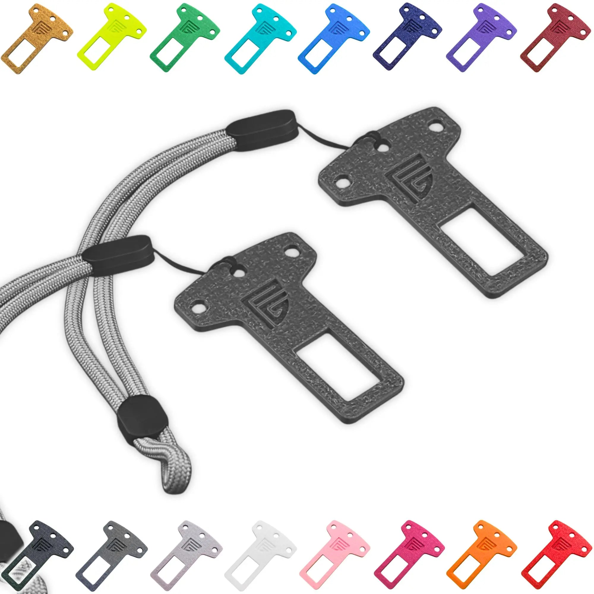 Satisfying Click Seatbelt Buckle Keychain with Adjustable 6-Inch Lanyard | Novelty Fidget Keyring Bag Charm | Durable PETG Plastic | Cute Multi-Color Car Accessories Gift for Men Women Dog Owners | 2-Pack or 4-Pack Options Stocking Stuffer