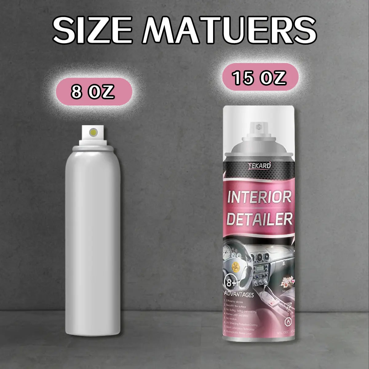 Tekard Interior Detailer Restorer Polishesfor Leather,Plastic ,Rubber,User Friendly Trimrestorer Safe Auto Detailing Supplies-15 Oz Kituv Protection Car Fathersdaygift