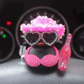 Exquisite Shiny Girl Duck(Need to Assemble)-Car Ornaments, Car Decorations, Valentine'S Day Gifts, Party Atmosphere Decoration