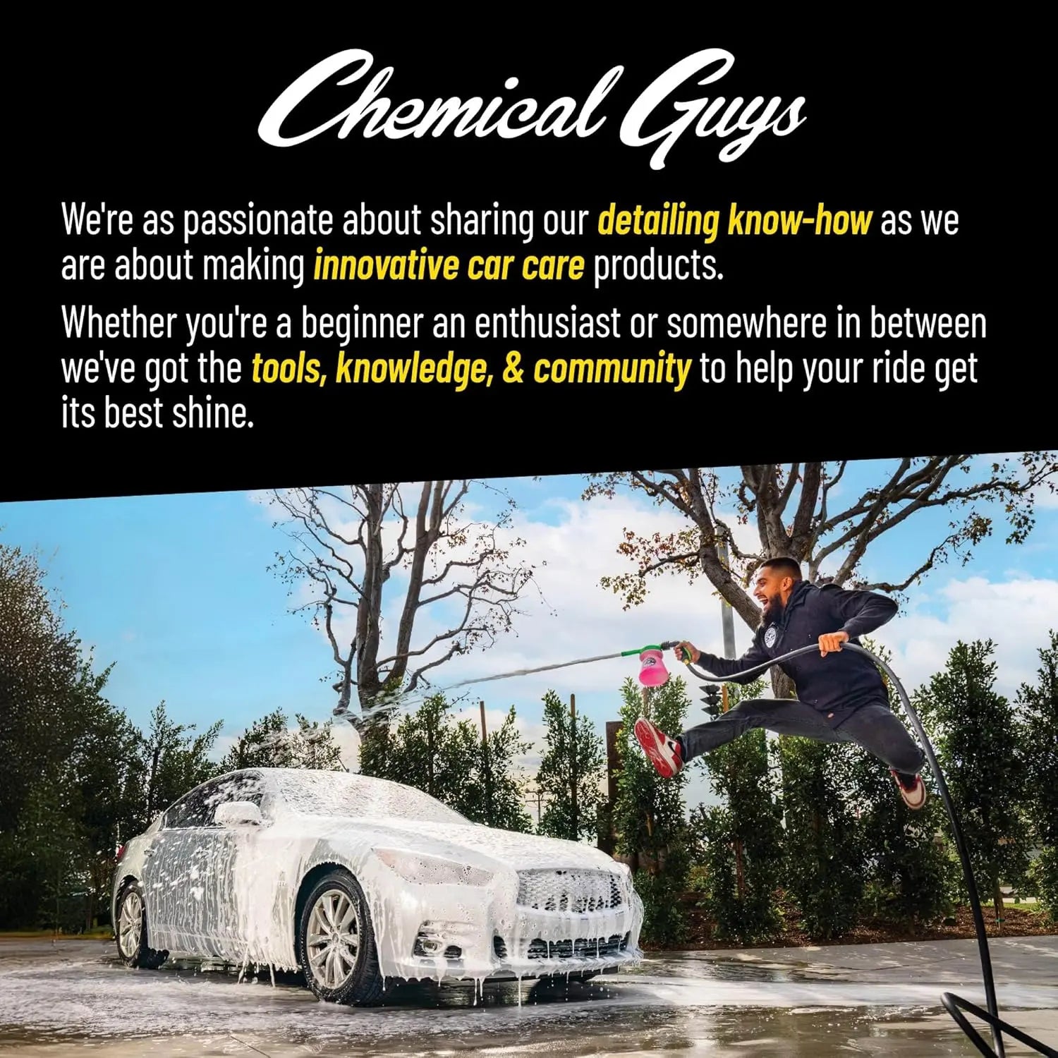 Chemical Guys 16Oz Heavy-Duty Water Spot Remover - Fast-Acting Automotive Detailing & Car Cleaning Product, Car Windshield Cleaner, Multi-Surface Solution for Paint, Metal, Wheels, Prevents Etching, Restores Shine, Car Cleaning Products
