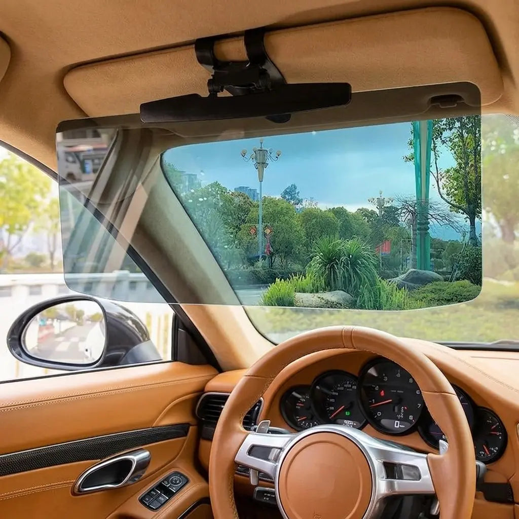 Autoshield Car Anti-Glare Visor Extender Sunlight & Headlight Shield Adjustable Universal Fit for Safer Day & Night Driving Reduces Glare Enhances Visibility