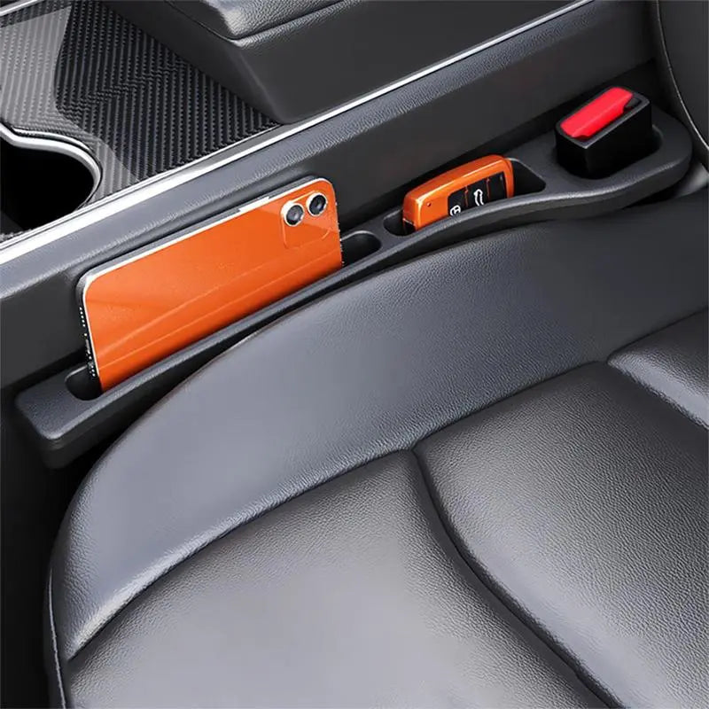 Two-Piece Anti-Slip Protection Car Seat Gap Filler, PU Leather Console Gap Filler, Universal Fit for All Cars, SUV Protection, Car Console Organizer, Car Essentials