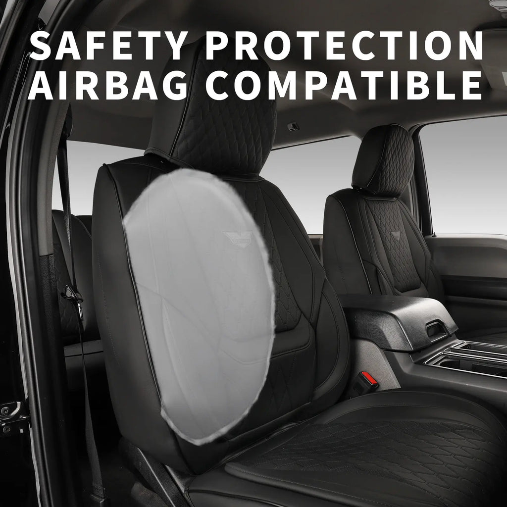 EKR Semi-Custom Deluxe 5-Seat Car Seat Covers Universal Fit Fits 80% Vehicles Waterproof Wear-Resistant Full Coverage Auto Seat Protectors Interior Upgrade for Toyota Honda Nissan Ford Kia Hyundai 2-Year Warranty Fathersdaygift