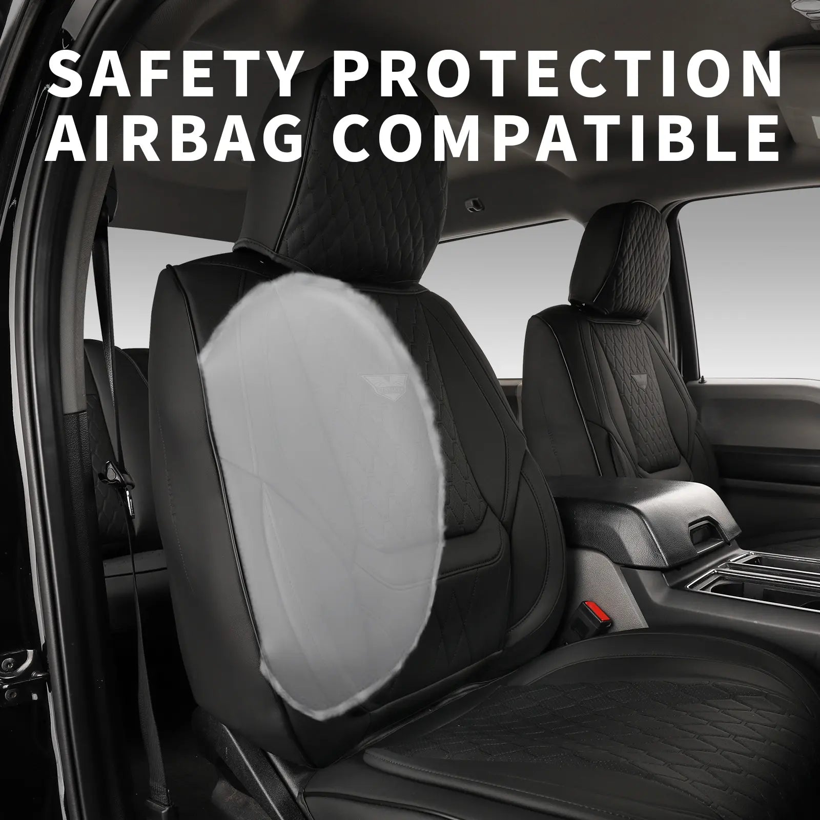 EKR Semi-Custom Deluxe 5-Seat Car Seat Covers Universal Fit Fits 80% Vehicles Waterproof Wear-Resistant Full Coverage Auto Seat Protectors Interior Upgrade for Toyota Honda Nissan Ford Kia Hyundai 2-Year Warranty Fathersdaygift