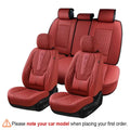 【Coverado】Universal 5-Seater Car Seat Cover Fit Premium Leather Waterproof Auto Seat Protectors B-8859 NAPA Seat Cover Full Coverage Interior Interior PU Leather Sedan Seat Cover Universal Car Seat Coverauto Napa Leath Stylish Upgrade Seat Cover