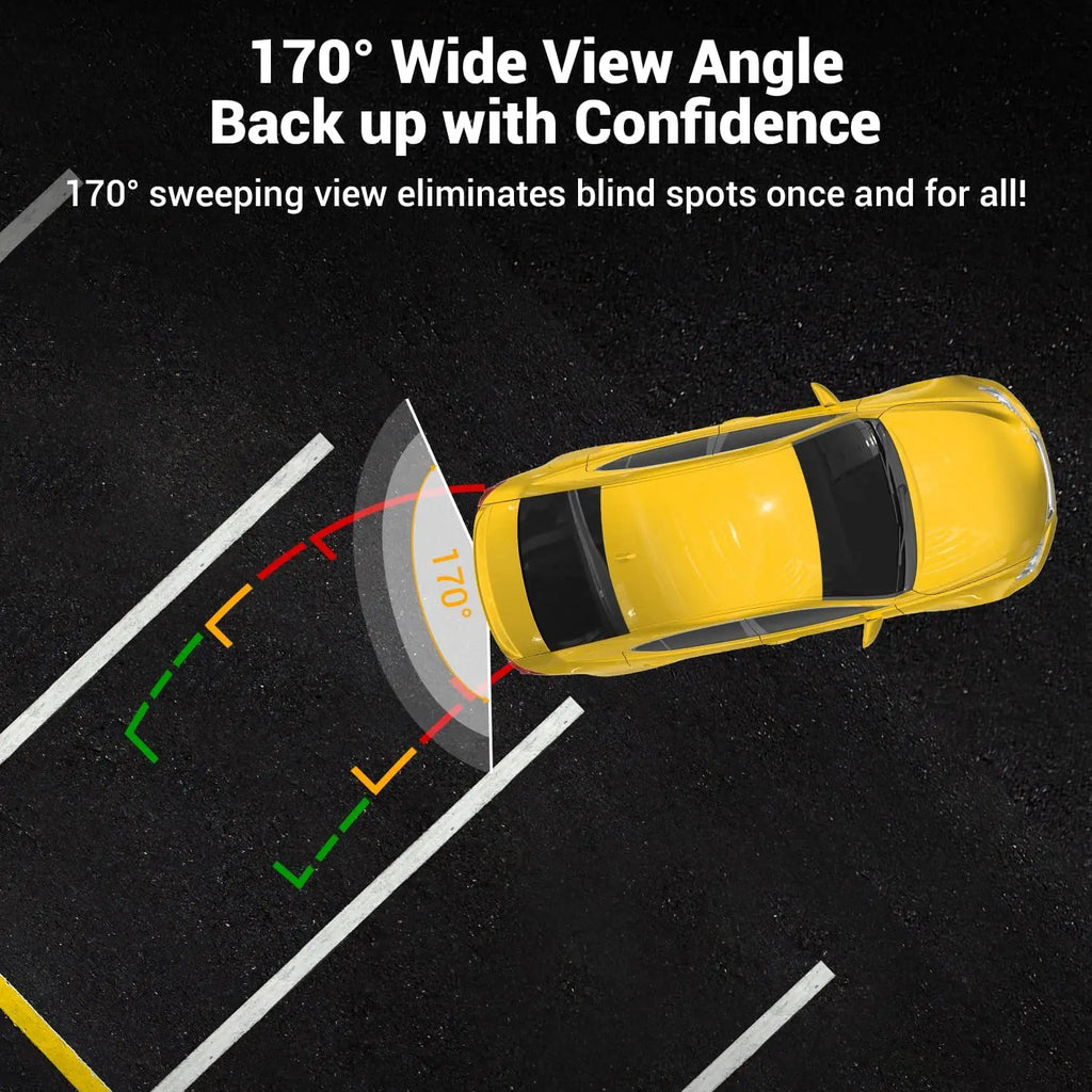 [Weekly Deals] License Plate Backup Camera HD Night Vision Rear [Summer Vibes] View Camera with 8 Leds 170° Viewing Angle Waterproof Backup Rear Camera for Cars, SUV, Trucks, RV and More