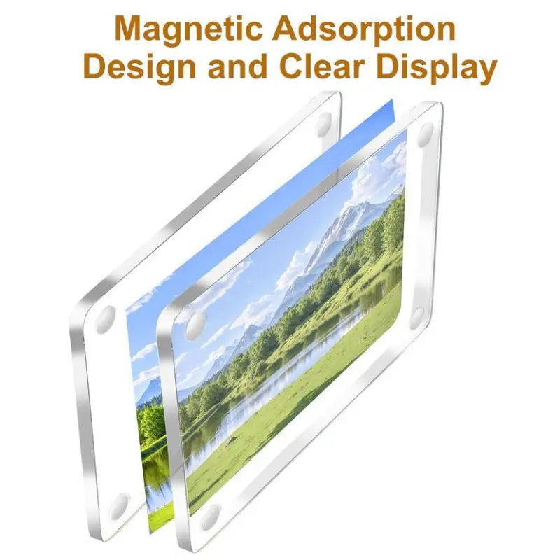 Joytutus Summervibes-Magnetic Car Sun Visor Photo Clips - Clear Acrylic Display Frames for Family Pet Photos, Easy Clip Vehicle Accessories, Birthday Car Gift for Drivers, Car Accessories