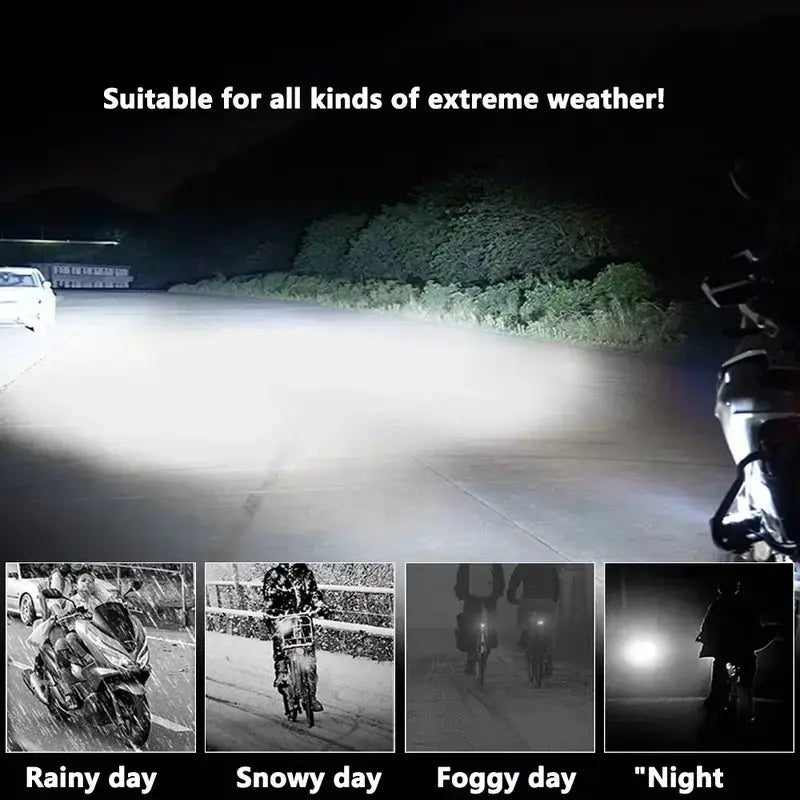 1/2PCS LED Spotlight Dual-Color Hi/Low Beam Fog Lamps, Mini Lens Headlight Driving Light for Cars, Trucks, Suvs and Utvs, Motorcycle LED Lights (12-36V), Led Front Lights