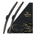 DOG TAIL Neoprene Wiper Blades - Fit Light Wiper Arms Perfectly - 3X Durable, Silent & Streak-Free Universal Fit Windshiled Wipers Fathersdaygift