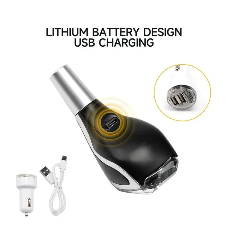 Crystal Automatic Gear Shift Knob with Rechargeable LED Light, Universal Car Interior Accessory for Toyota, Lexus, Mazda, Mitsubishi, Volkswagen and Kia, Car Accessories, Automotive