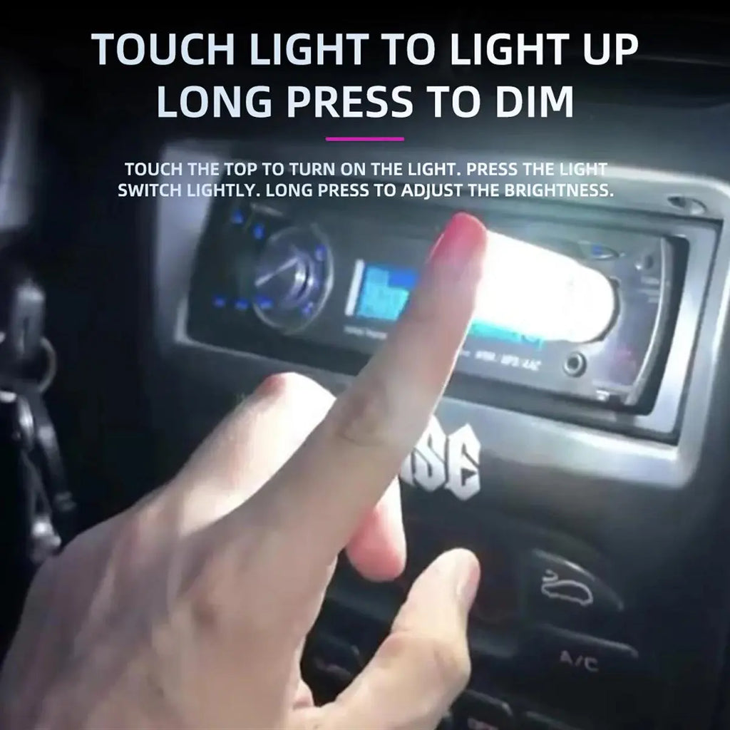 Joytutus Usb-Powered Touch Dimming LED Filament Bulb, Car Interior Decorative Night Light with Touch Sensor, Warm White Glow, Charging Function