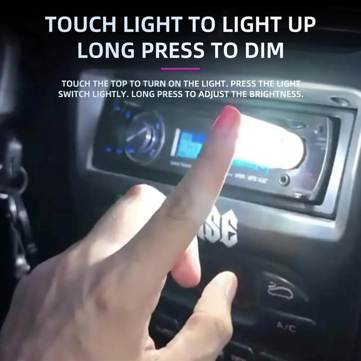 Joytutus Usb-Powered Touch Dimming LED Filament Bulb, Car Interior Decorative Night Light with Touch Sensor, Warm White Glow, Charging Function