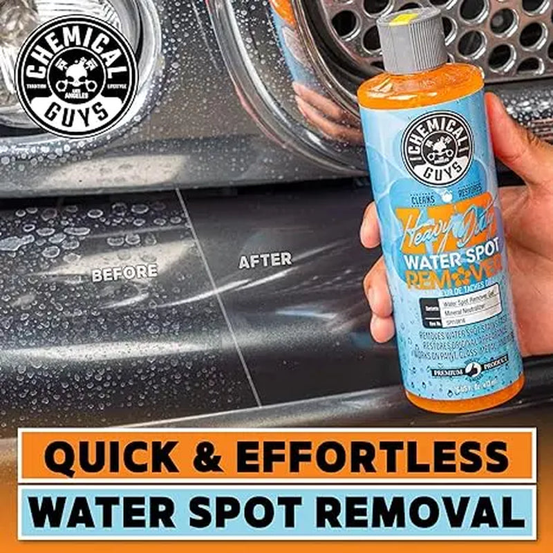 Chemical Guys 16Oz Heavy-Duty Water Spot Remover - Fast-Acting Automotive Detailing & Car Cleaning Product, Car Windshield Cleaner, Multi-Surface Solution for Paint, Metal, Wheels, Prevents Etching, Restores Shine, Car Cleaning Products