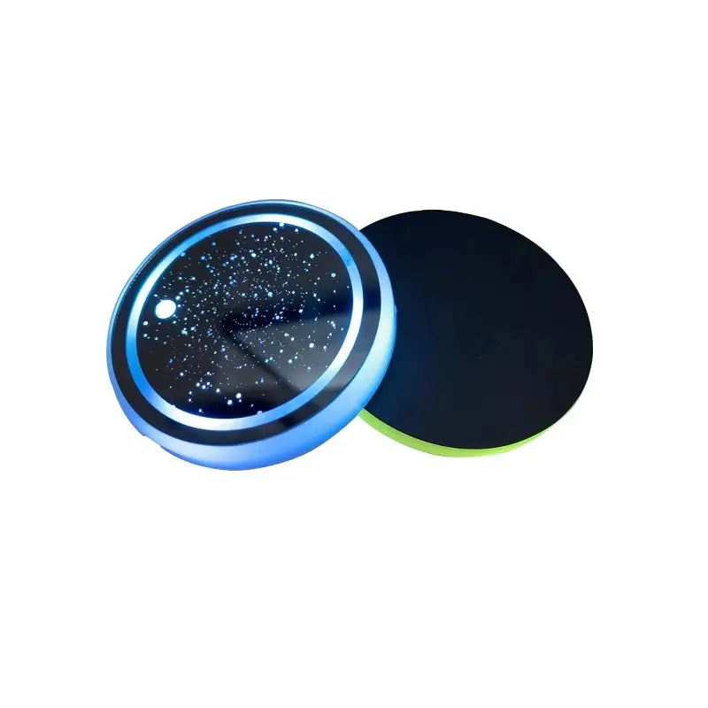 1PCS/2PCS/4PCS LED Cup Holder Lights for Car, Rechargeable 7 Color-Changing Light up Cup Holder Insert Coasters, Car Accessories for Teens Vehicle
