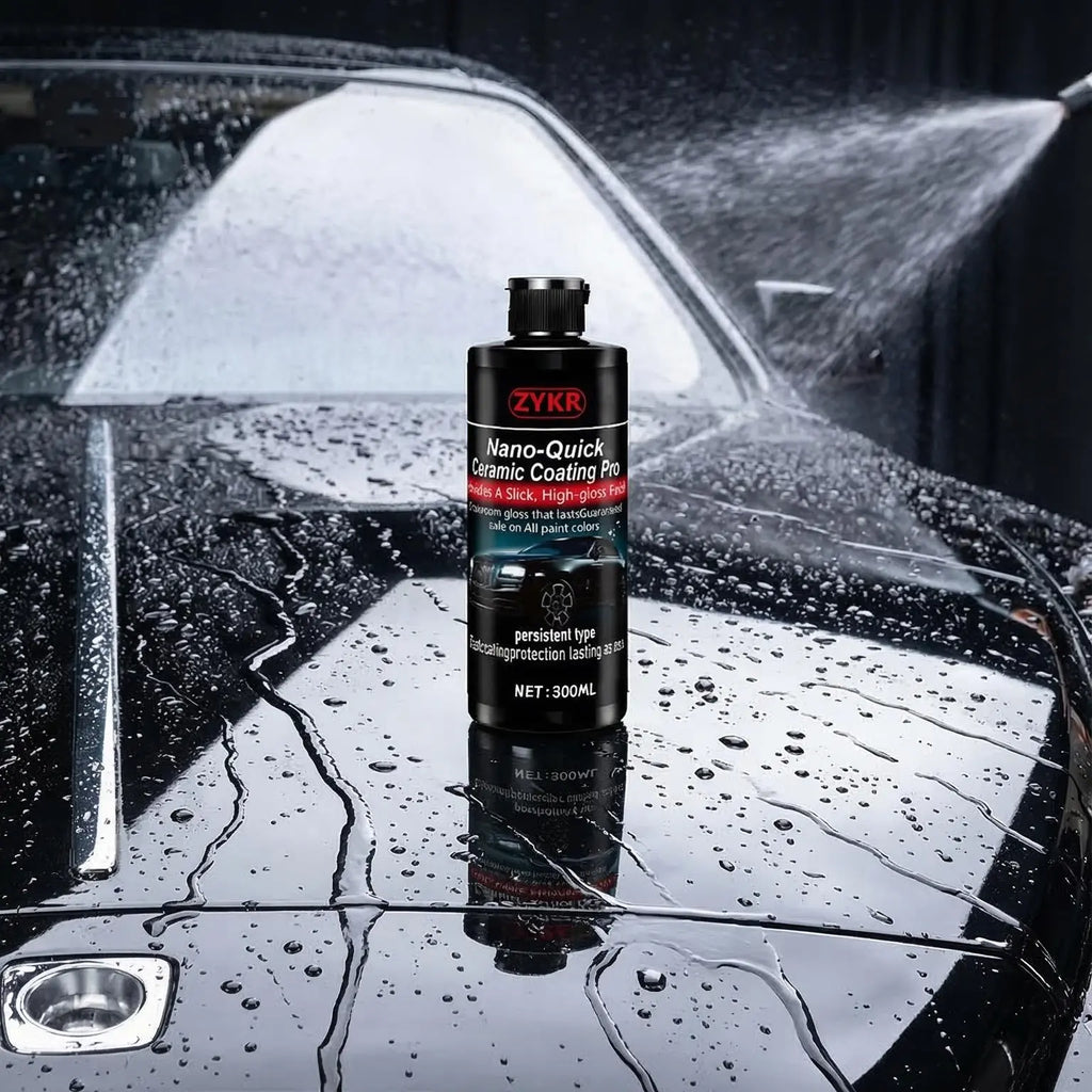 ZYKR Automotive Nano-Ceramic Coating Product Utilizes Advanced Ceramic Technology, Offering Dust-Proof and Water-Repellent Properties as Well as Long-Lasting Luster. Capacity: 300 Milliliters.