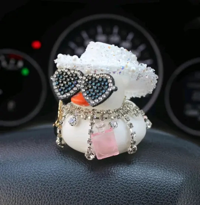 Exquisite Shiny Girl Duck(Need to Assemble)-Car Ornaments, Car Decorations, Valentine'S Day Gifts, Party Atmosphere Decoration
