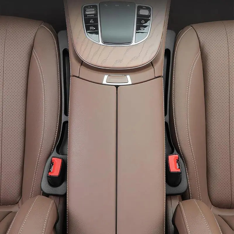 Two-Piece Anti-Slip Protection Car Seat Gap Filler, PU Leather Console Gap Filler, Universal Fit for All Cars, SUV Protection, Car Console Organizer, Car Essentials