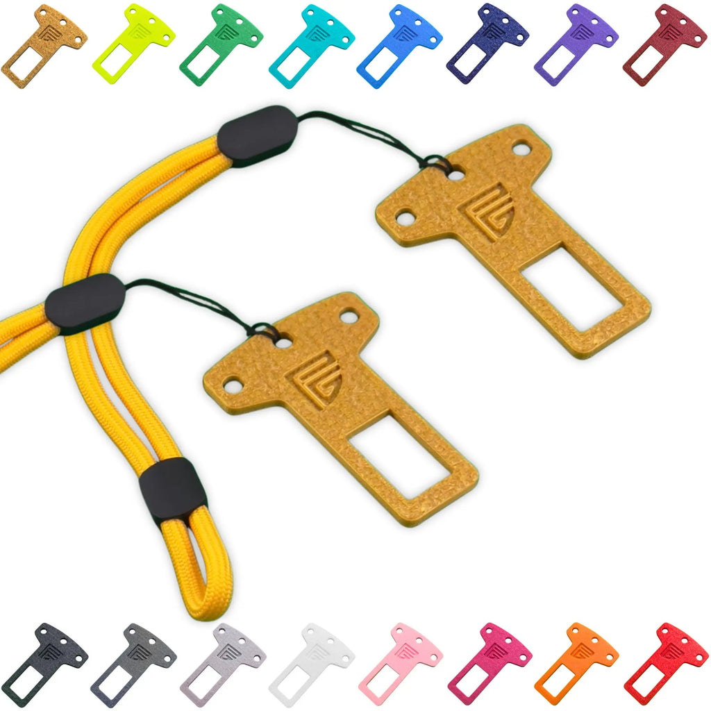 Satisfying Click Seatbelt Buckle Keychain with Adjustable 6-Inch Lanyard | Novelty Fidget Keyring Bag Charm | Durable PETG Plastic | Cute Multi-Color Car Accessories Gift for Men Women Dog Owners | 2-Pack or 4-Pack Options Stocking Stuffer