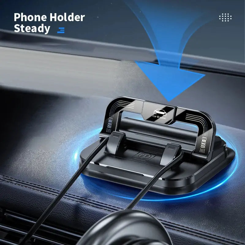 Car Phone Holder, Portable Mobile Phone Holder, Stable and Durable.In-Built Parking Number Plate Function, Quickly Switch to a Phone Number Plate.