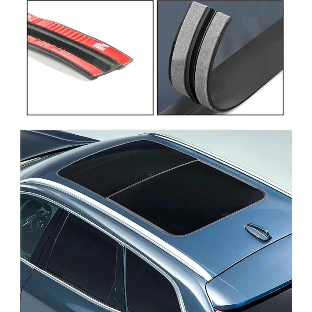 Summervibes 20Ft Car Windshield Rubber Seal,Car Windshield Seal Strip,T Shape Automotive Weather Stripping for Front Rear Windshield,Automotive Door Sealing Strip Sunroof Seal Truck Interior Accessories Vehicle