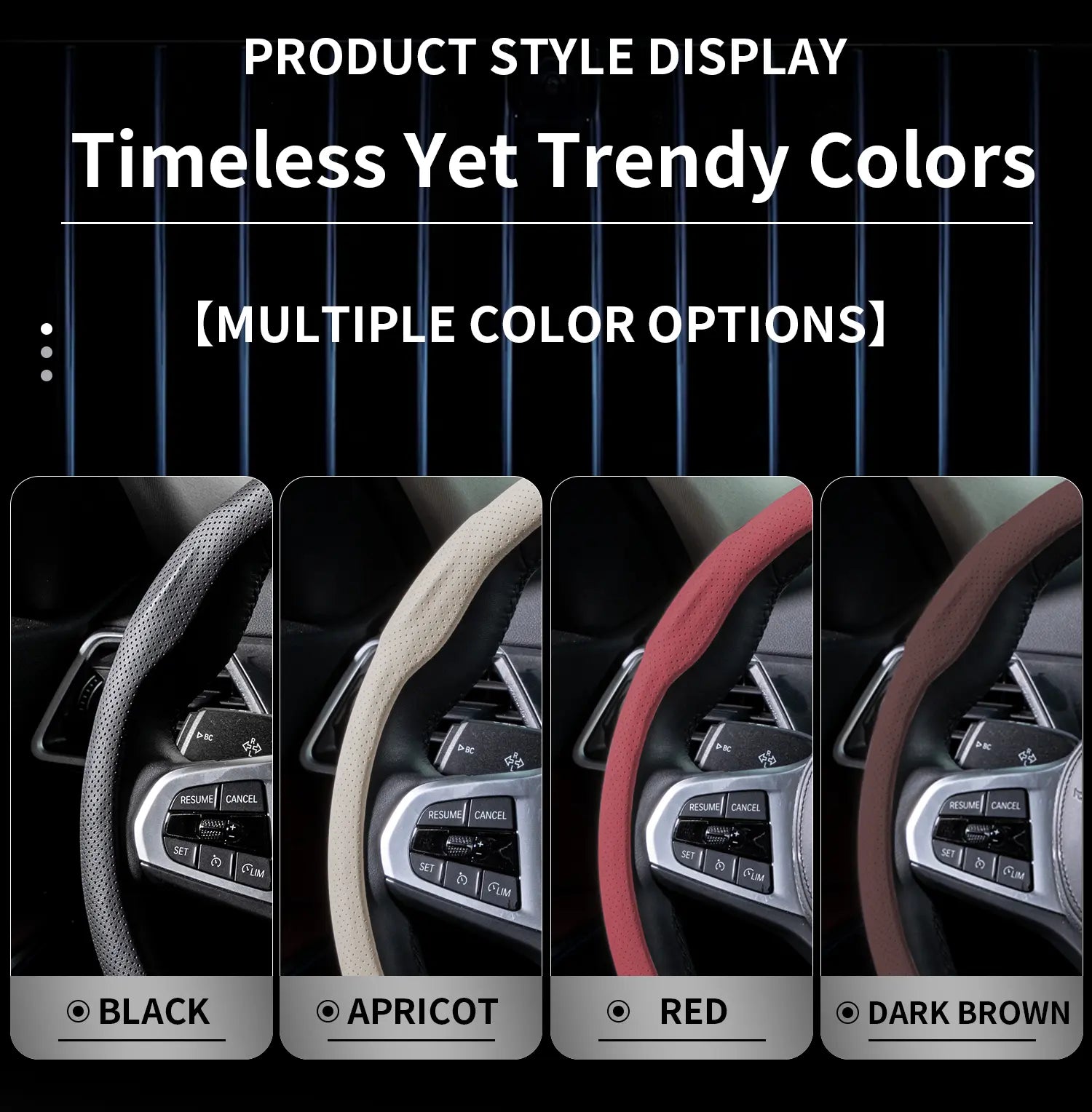 2026 New All - Season Ultra - Thin, Non - Slip and Sweat - Absorbent Steering Wheel Cover | Nappa Leather for Both Men and Women | Quick - Turn Auto Accessory & Ideal Car Gift Automotive Steeringwheelcover Car Interior Kit