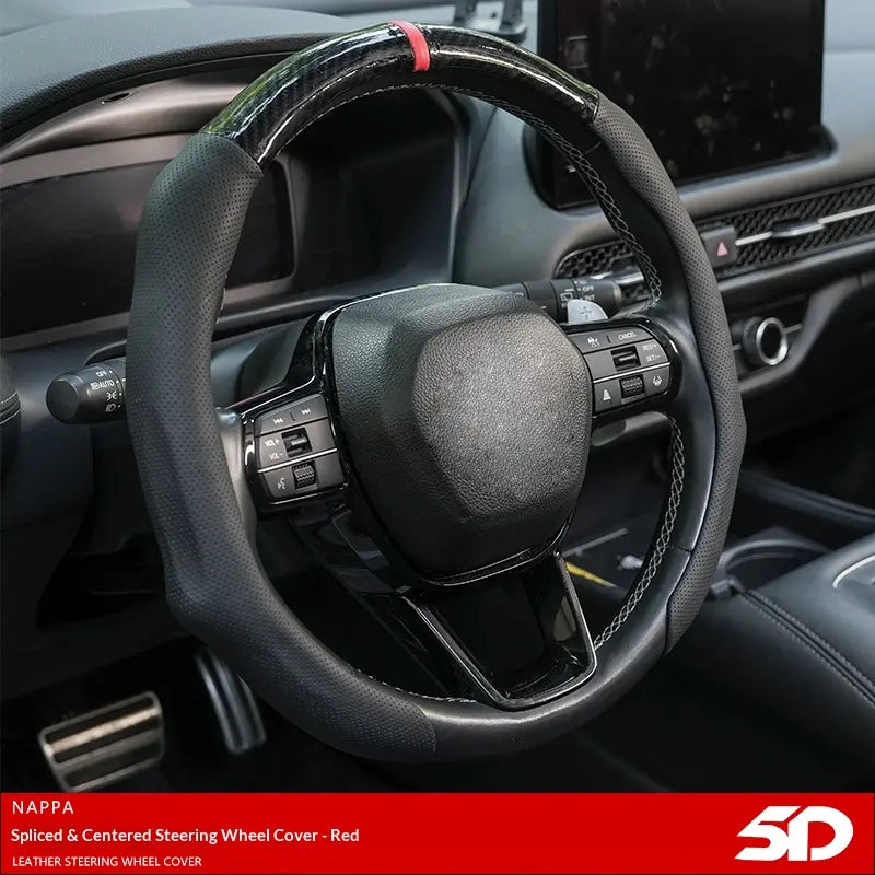 SUPEREVER Carbon Fiber Microfiber PU Leather Elastic Steering Wheel Covers with Anti-Slip Lining, Durable and Protective Design,Perfect Fit