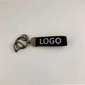 Customized Stylish Suede Keychains Unisex Retro Personalized Car Logo Keychains Fun Car Accessories Pure Color Buckle Suede Leather Material Car Logo Metal Key Chain Pendant