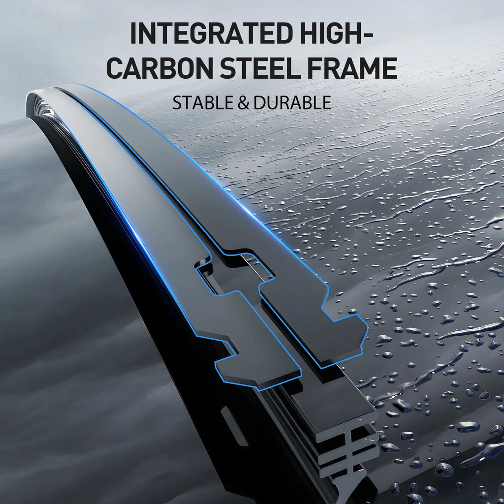 [Summervibes] ITUTN Ultra Quiet Frameless Wipers Blades - OEM Quality, Wiper Champion,Heavy Rain Wipers,Streak-Free | 5 Adapters, Fits 99% Vehicles, All-Season Universal Quiet Windshield Wipers,Easy Install,Car Parts,Auto Parts