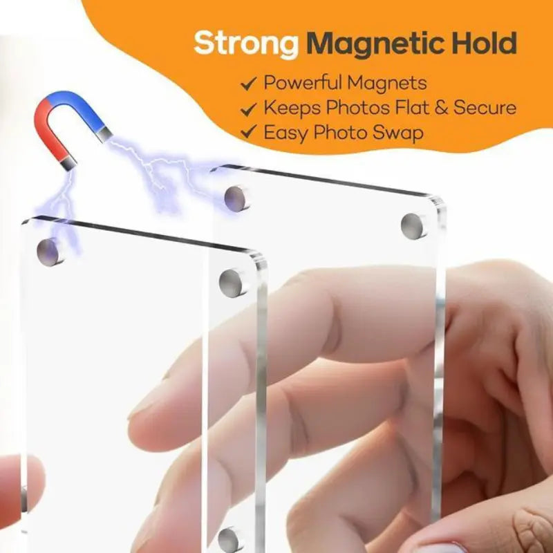 Joytutus Summervibes-Magnetic Car Sun Visor Photo Clips - Clear Acrylic Display Frames for Family Pet Photos, Easy Clip Vehicle Accessories, Birthday Car Gift for Drivers, Car Accessories