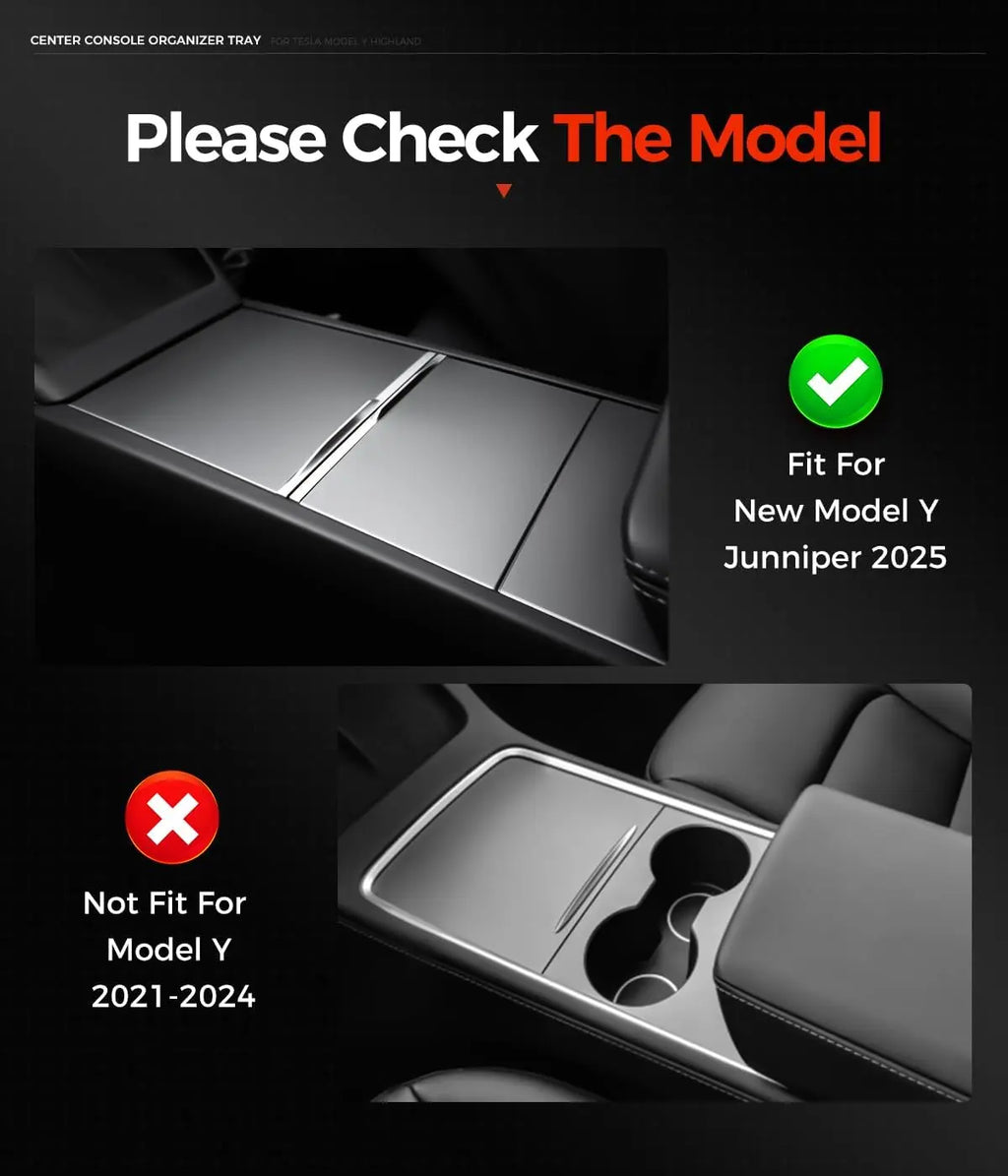 Center Console Organizer 5PCS Compatible with Tesla Model Y Juniper2026, Armrest Storage Tray, Hidden Storage Box, Cup Holder, Phone Holder – Interior Accessories for New Model Y/3 2025