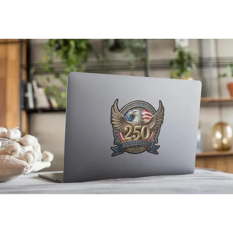 2PCS 250Th Anniversary USA Car Decal Sticker Patriotic 4Th of July Decorations 1776-2026 Vinyl for Car, Truck, Window, Laptop, 250 Years American Independence Bumper Stickers