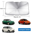 Car Front Windshield Sunshade Multipurpose Glass UV Blocker Heat Reducer Universal Easy Fold anti UV Windshield Sunshade Car Accessories for Automotive Vehicle Protection