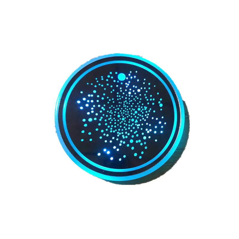 1PCS/2PCS/4PCS LED Cup Holder Lights for Car, Rechargeable 7 Color-Changing Light up Cup Holder Insert Coasters, Car Accessories for Teens Vehicle