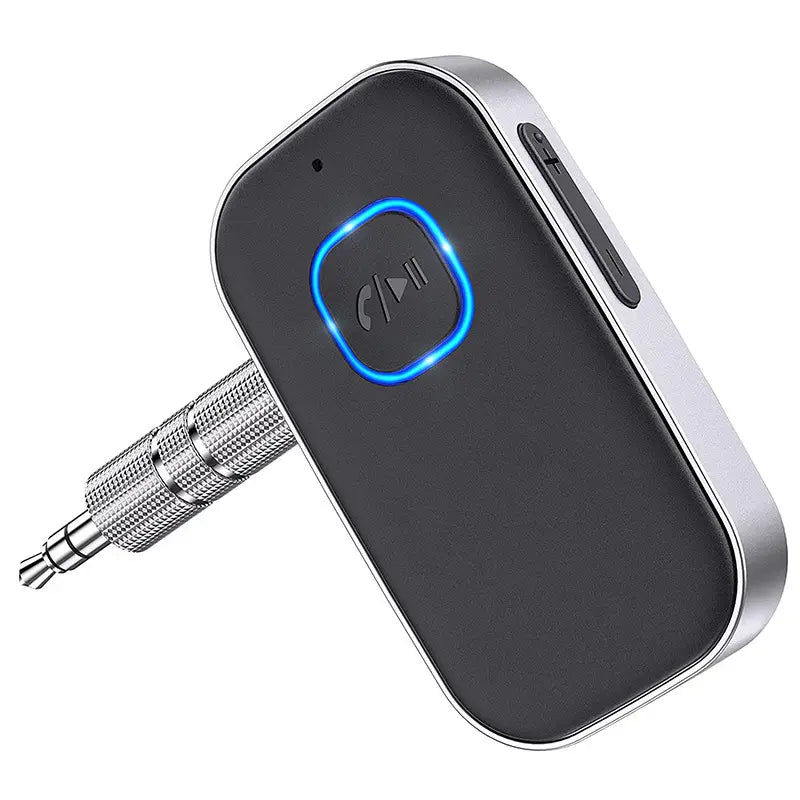 [Summervibes]Car Bluetooth Receiver, Noise Cancelling 3.5Mm AUX Bluetooth Car Adapter, Wireless Audio Receiver for Home Stereo/Wired Headsets, Hands-Free Calling