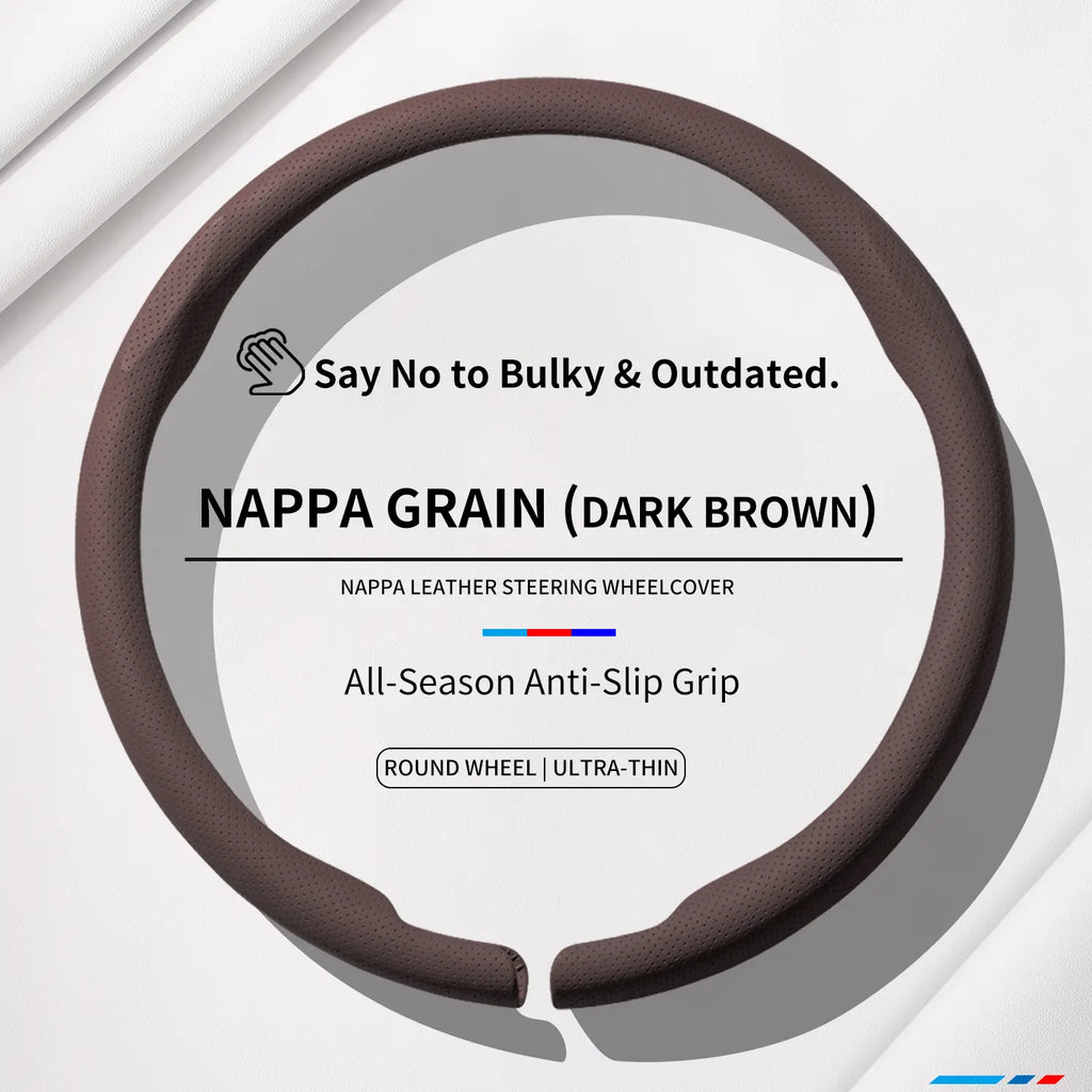 2026 New All - Season Ultra - Thin, Non - Slip and Sweat - Absorbent Steering Wheel Cover | Nappa Leather for Both Men and Women | Quick - Turn Auto Accessory & Ideal Car Gift Automotive Steeringwheelcover Car Interior Kit