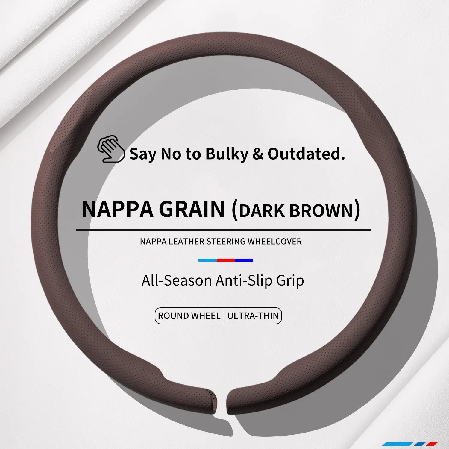 2026 New All - Season Ultra - Thin, Non - Slip and Sweat - Absorbent Steering Wheel Cover | Nappa Leather for Both Men and Women | Quick - Turn Auto Accessory & Ideal Car Gift Automotive Steeringwheelcover Car Interior Kit