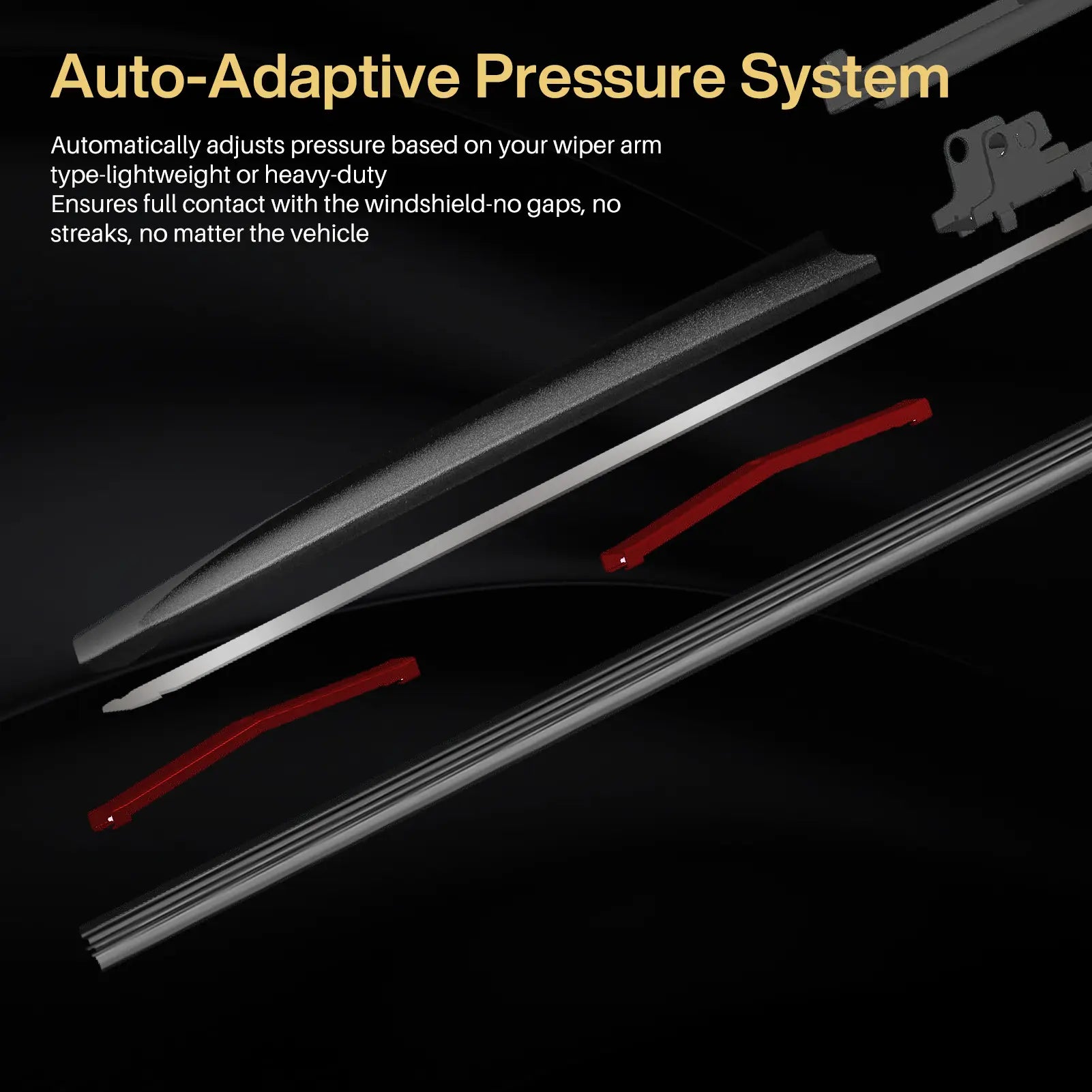 DOG TAIL Neoprene Wiper Blades - Fit Light Wiper Arms Perfectly - 3X Durable, Silent & Streak-Free Universal Fit Windshiled Wipers Fathersdaygift