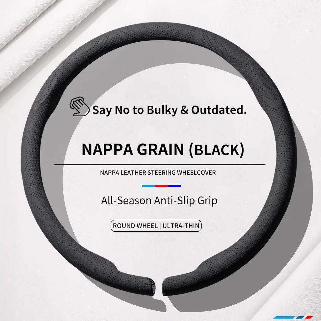 2026 New All - Season Ultra - Thin, Non - Slip and Sweat - Absorbent Steering Wheel Cover | Nappa Leather for Both Men and Women | Quick - Turn Auto Accessory & Ideal Car Gift Automotive Steeringwheelcover Car Interior Kit