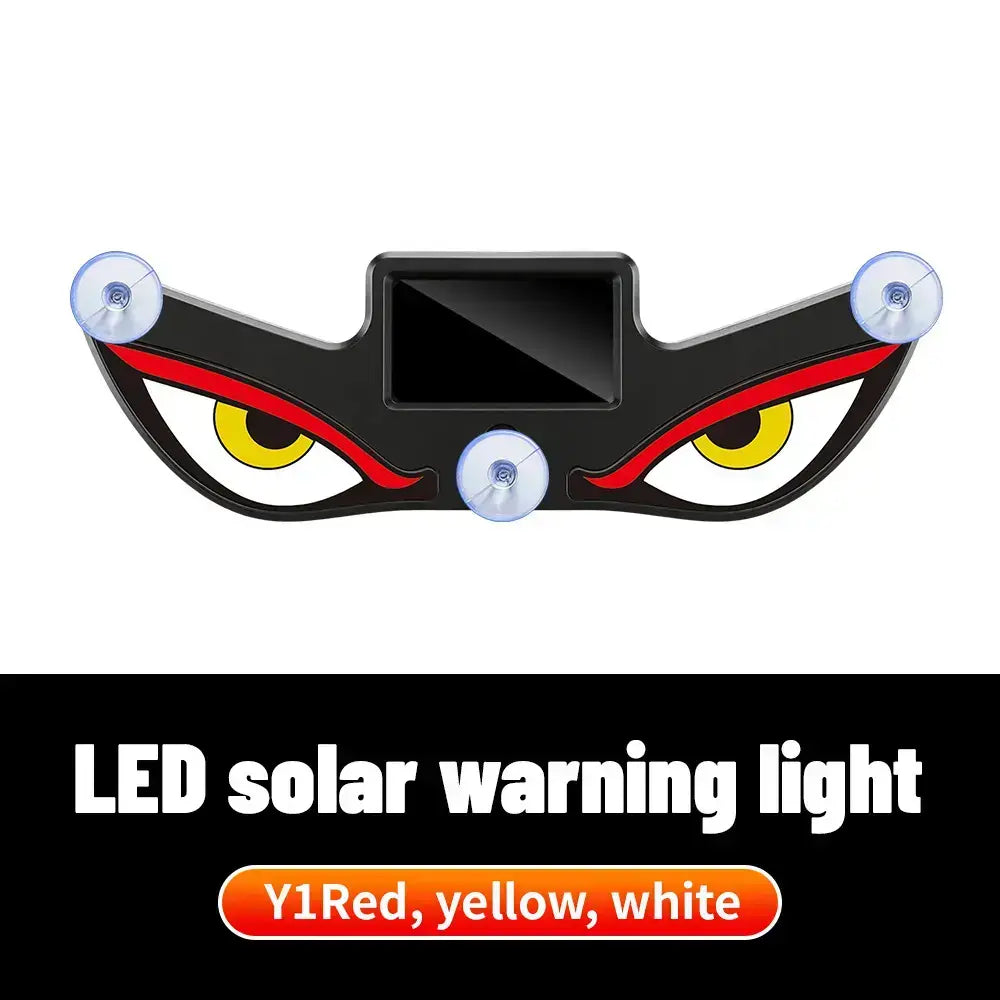 DIYCOM Dynamic LED Rear Window Display for Car – Vampire Devil Eye Emoji Panel, Scrolling Message Screen, USB Powered Night Driving Ambient Light, Cool Funny Auto Decor