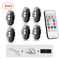 RGB Led Aircraft Strobe Lights Motorcycle Lights LED Flash Position Wireless Light Aircraft Airplane Helicopter Warning Lights