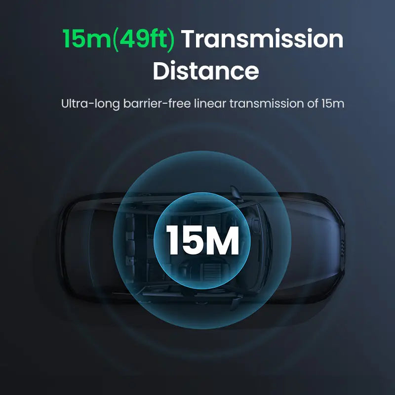 UGREEN 5.4 Aux Bluetooth Adapter for Car, Wireless FM Transmitter, 3.5Mm Aux Audio Receiver for Home Stereo/Wired Speaker, 15H Battery Life Car Accessories, Bluetoothtransmitter, Automotive,Tiktokshopmemorialday